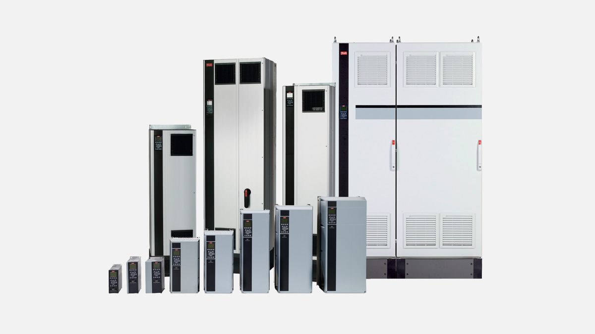 Danfoss VLT AutomationDrive FC 302 drives in all frame sizes