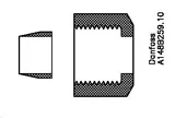 Danfoss Gauge valve accessories, SNV cutting Ring CD6, SNV Cutting ring and union nut