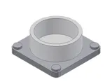 Danfoss Flange set, Flange, 76 mm, Soldering