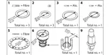 Danfoss Overhaul kit, Cone, sealing, packing gland