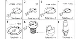 Danfoss Overhaul kit, Cone, sealing, packing gland