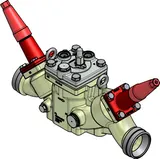 Danfoss Valve station, ICF 65-3-42S40, 80 mm
