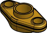 Danfoss Flange set, Flange, 16 mm, Soldering