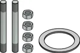 Danfoss Flanges, Staybolt set M12 x 115 TEA /TEAT/TEVA 20