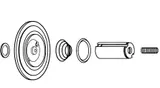 Danfoss Spare part, EV220A 6.0 - 10 FKM NC, Diaphragm, armature set Diaphragm, armature set, Service kit
