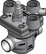 Danfoss Pilot operated servo valve, ICS3E 25-15, 25 mm, Butt weld