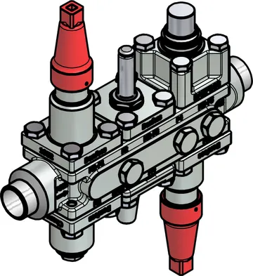 Danfoss Valve station, ICF 20-6-5MA, 25 mm