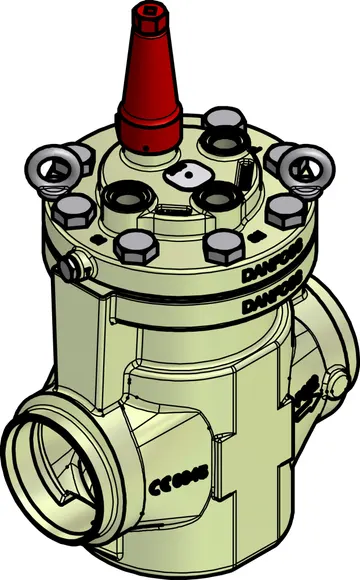 Danfoss Pilot operated servo valve, ICS 150, 150 mm, Butt weld