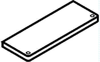 Danfoss Switches accessories, Top Plate For KP Dual Top cover
