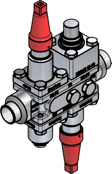 Danfoss Valve station, ICF SS 20-4-14MB66, 25 mm