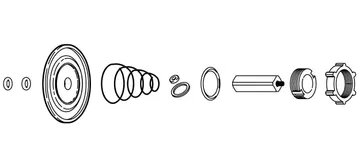 Danfoss Spare part, EV220B 40B NBR, Diaphragm, armature set Diaphragm, armature set, Service kit