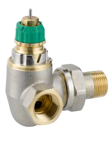 Danfoss Radiator Valves, RA-DV, Dynamic (pressure independent), DN 10, Double angle left Radiator Valves, RA-DV, Dynamic (pressure independent), DN 10, Double angle left, Other permitted